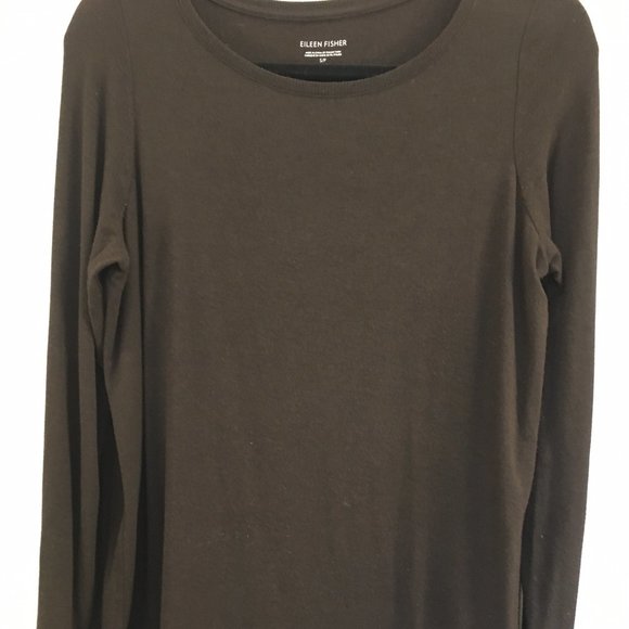 Eileen Fisher Round Neck Long Knit Top size small - Picture 4 of 4